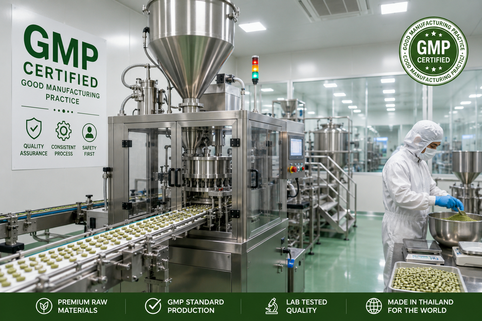 GMP style production facility