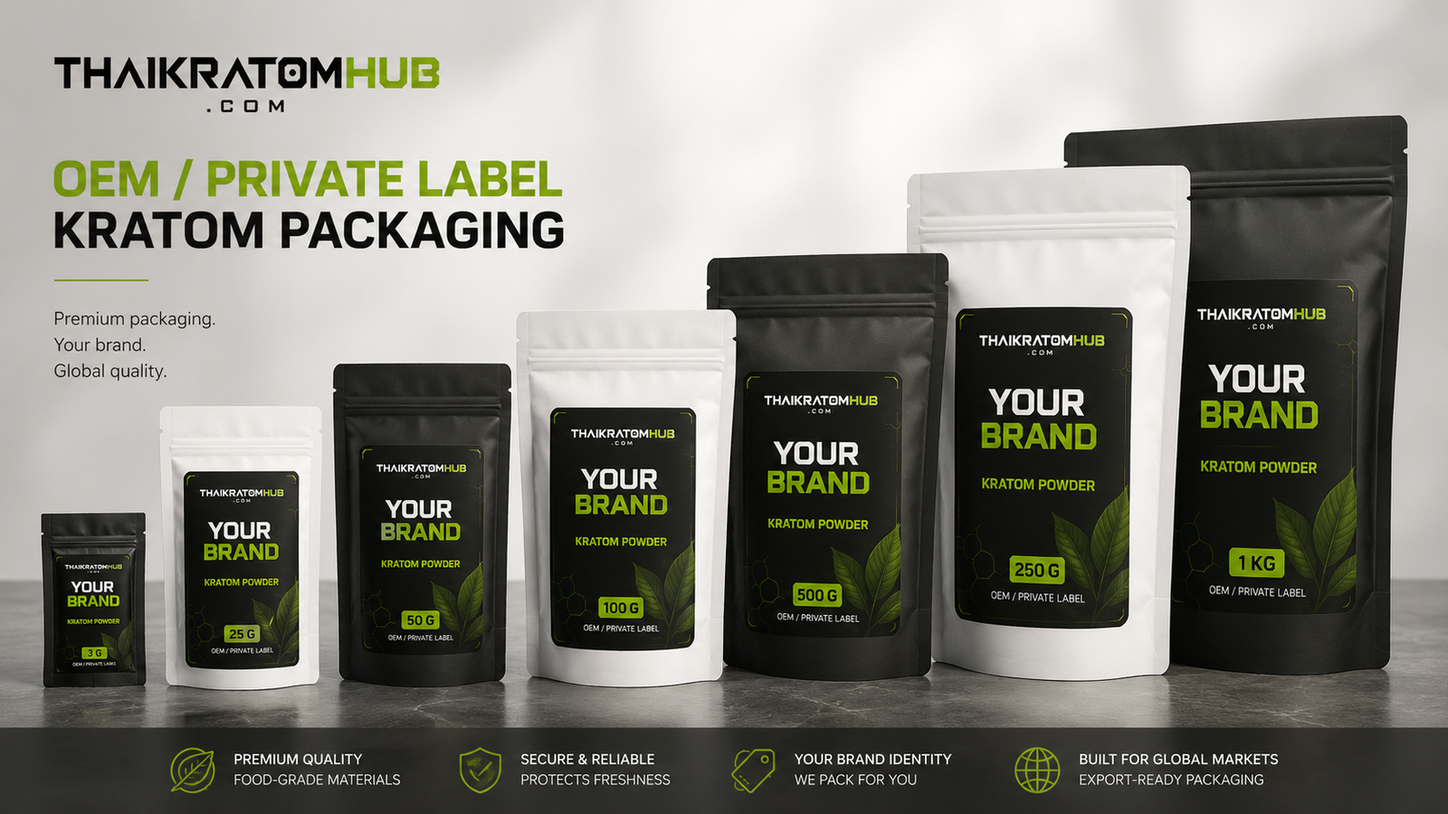 OEM kratom packaging