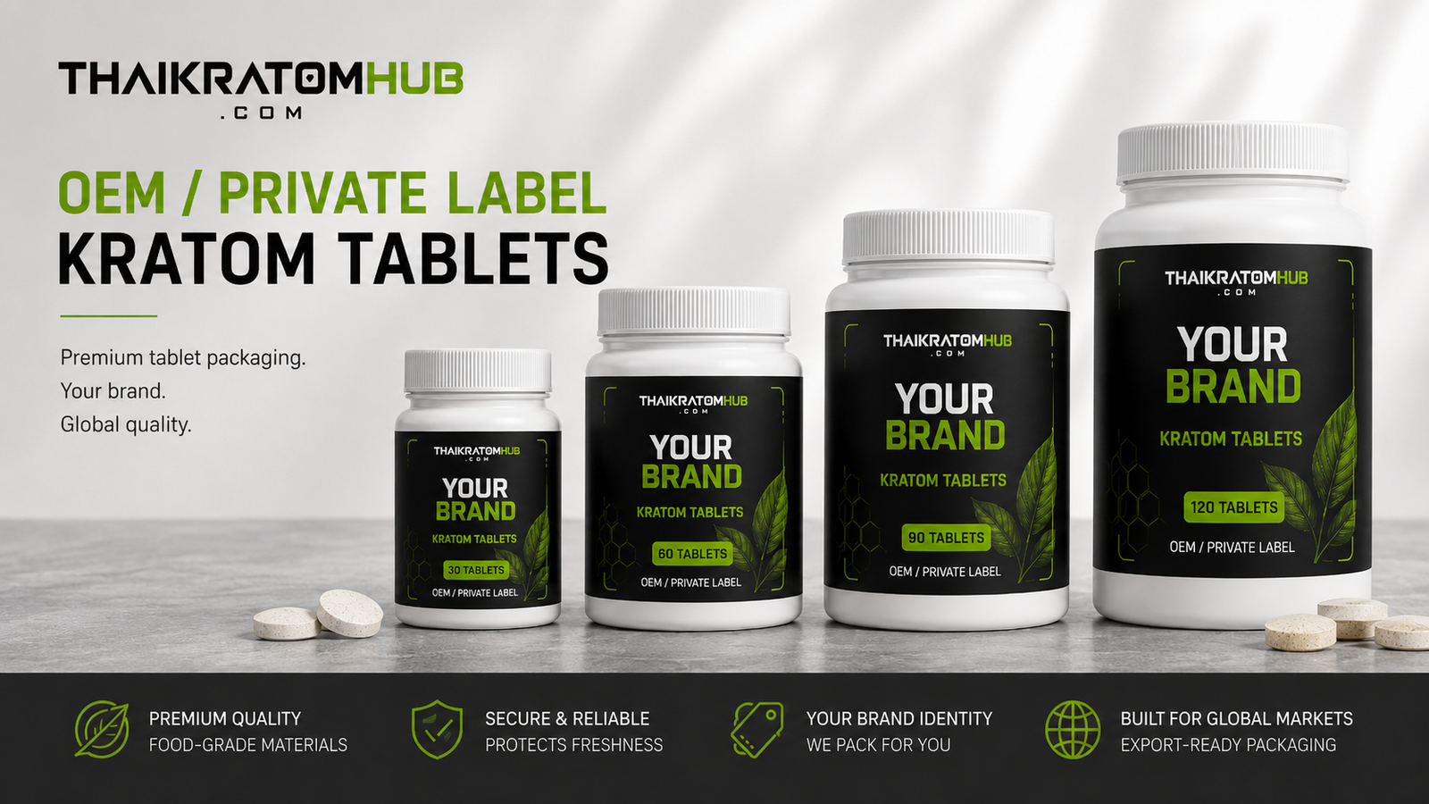 OEM kratom tablets